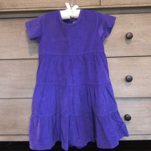 NWT Hannah Andersson Purple Corduroy Twirl Dress